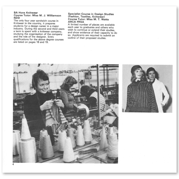 1980 Knitwear brochure